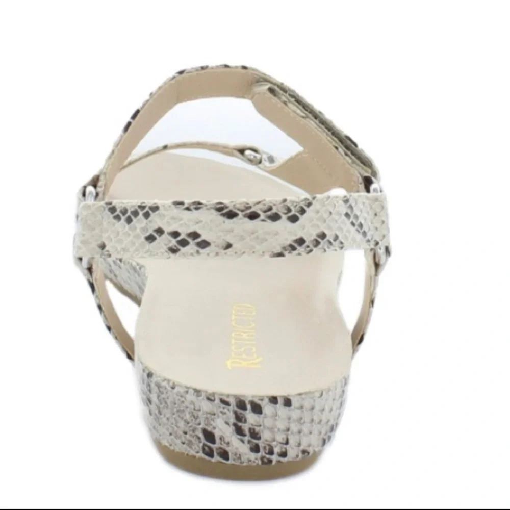 Restricted Snakeskin Sandals- NWT